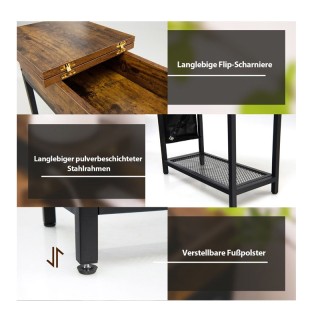 Βοηθητικό Μεταλλικό Τραπέζι με Βάση Φόρτισης 60 x 30 x 58.5 cm Cost... Βοηθητικό Μεταλλικό Τραπέζι με Βάση Φόρτισης 60 x 30 x 58.5 cm Cost...