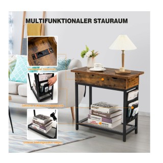 Βοηθητικό Μεταλλικό Τραπέζι με Βάση Φόρτισης 60 x 30 x 58.5 cm Cost... Βοηθητικό Μεταλλικό Τραπέζι με Βάση Φόρτισης 60 x 30 x 58.5 cm Cost...