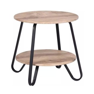 Βοηθητικό Μεταλλικό Στρογγυλό Τραπεζάκι 46 x 45 cm Χρώματος Καφέ Αν... Βοηθητικό Μεταλλικό Στρογγυλό Τραπεζάκι 46 x 45 cm Χρώματος Καφέ Αν...