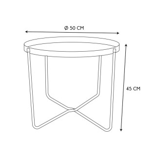 Βοηθητικό Μεταλλικό Στρογγυλό Τραπεζάκι 50 x 45 cm Home Deco Factor... Βοηθητικό Μεταλλικό Στρογγυλό Τραπεζάκι 50 x 45 cm Home Deco Factor...