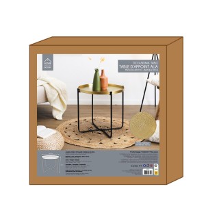 Βοηθητικό Μεταλλικό Στρογγυλό Τραπεζάκι 50 x 45 cm Home Deco Factor... Βοηθητικό Μεταλλικό Στρογγυλό Τραπεζάκι 50 x 45 cm Home Deco Factor...