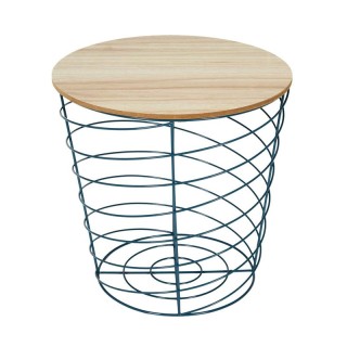 Βοηθητικό Μεταλλικό Στρογγυλό Τραπέζι 40 x 40.5 cm Χρώματος Μπλε Ho... Βοηθητικό Μεταλλικό Στρογγυλό Τραπέζι 40 x 40.5 cm Χρώματος Μπλε Ho...