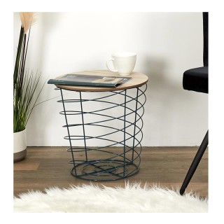 Βοηθητικό Μεταλλικό Στρογγυλό Τραπέζι 40 x 40.5 cm Χρώματος Μπλε Ho... Βοηθητικό Μεταλλικό Στρογγυλό Τραπέζι 40 x 40.5 cm Χρώματος Μπλε Ho...