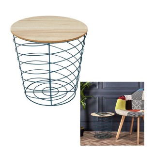 Βοηθητικό Μεταλλικό Στρογγυλό Τραπέζι 40 x 40.5 cm Χρώματος Μπλε Ho... Βοηθητικό Μεταλλικό Στρογγυλό Τραπέζι 40 x 40.5 cm Χρώματος Μπλε Ho...