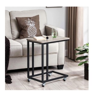 Βοηθητικό Μεταλλικό Τροχήλατο Τραπεζάκι 35 x 50 x 60 cm Χρώματος Μπ...