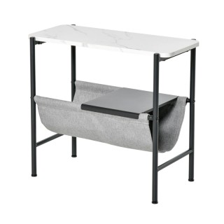 Βοηθητικό Μεταλλικό Τραπεζάκι με 2 Ράφια 60 x 28 x 53 cm HOMCOM 838...