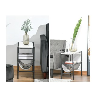 Βοηθητικό Μεταλλικό Τραπεζάκι με 2 Ράφια 60 x 28 x 53 cm HOMCOM 838... Βοηθητικό Μεταλλικό Τραπεζάκι με 2 Ράφια 60 x 28 x 53 cm HOMCOM 838...