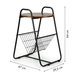 Βοηθητικό Μεταλλικό Τραπεζάκι με Θήκη Εφημερίδων 39.5 x 47 x 64 cm ...