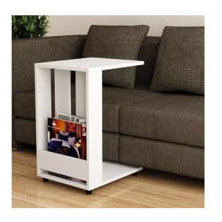 Βοηθητικό Ξύλινο Τροχήλατο Τραπεζάκι 37.5 x 45 x 60 cm Χρώματος Λευ... Βοηθητικό Ξύλινο Τροχήλατο Τραπεζάκι 37.5 x 45 x 60 cm Χρώματος Λευ...