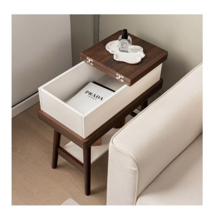 Βοηθητικό Ξύλινο Ορθογώνιο Τραπέζι Σαλονιού με Αποθηκευτικό Χώρο 60... Βοηθητικό Ξύλινο Ορθογώνιο Τραπέζι Σαλονιού με Αποθηκευτικό Χώρο 60...