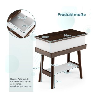 Βοηθητικό Ξύλινο Ορθογώνιο Τραπέζι Σαλονιού με Αποθηκευτικό Χώρο 60... Βοηθητικό Ξύλινο Ορθογώνιο Τραπέζι Σαλονιού με Αποθηκευτικό Χώρο 60...