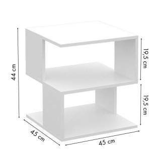 Βοηθητικό Ξύλινο Τετράγωνο Τραπεζάκι 45 x 45 x 44 cm ModernHome PJJ... Βοηθητικό Ξύλινο Τετράγωνο Τραπεζάκι 45 x 45 x 44 cm ModernHome PJJ...