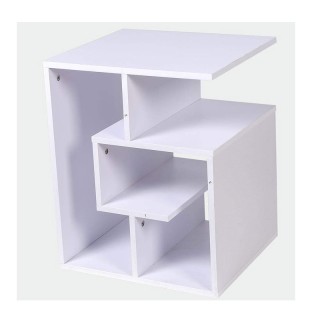 Βοηθητικό Ξύλινο Τραπεζάκι με 4 Ράφια 45 x 40 x 55 cm Χρώματος Λευκ... Βοηθητικό Ξύλινο Τραπεζάκι με 4 Ράφια 45 x 40 x 55 cm Χρώματος Λευκ...