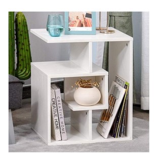 Βοηθητικό Ξύλινο Τραπεζάκι με 4 Ράφια 45 x 40 x 55 cm Χρώματος Λευκ... Βοηθητικό Ξύλινο Τραπεζάκι με 4 Ράφια 45 x 40 x 55 cm Χρώματος Λευκ...