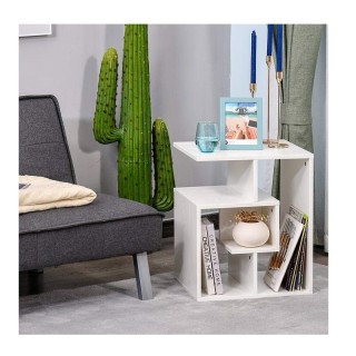 Βοηθητικό Ξύλινο Τραπεζάκι με 4 Ράφια 45 x 40 x 55 cm Χρώματος Λευκ... Βοηθητικό Ξύλινο Τραπεζάκι με 4 Ράφια 45 x 40 x 55 cm Χρώματος Λευκ...