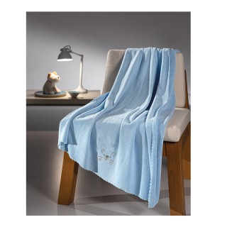 Βρεφική Κουβέρτα Κούνιας 100 x 140 cm Baby Bear Fleece Ciel Guy Lar...