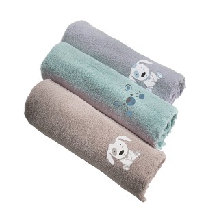 Βρεφική Κουβέρτα Κούνιας 100 x 140 cm Puppy Fleece Natural Guy Laro...