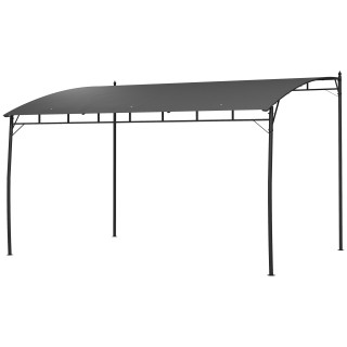 Outsunny Pergola Gazebo με 3 οπές αποστράγγισης, σε μέταλλο και πολ... Outsunny Pergola Gazebo με 3 οπές αποστράγγισης, σε μέταλλο και πολ...