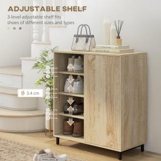 HOMCOM Mobile 4-επιπέδων σχάρα παπουτσιών από μοριοσανίδα και ατσάλ... HOMCOM Mobile 4-επιπέδων σχάρα παπουτσιών από μοριοσανίδα και ατσάλ...