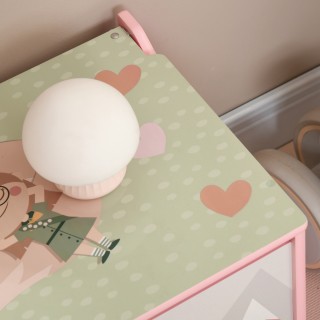 ZONEKIZ Παιδικό μπαούλο παιχνιδιών με καπάκι και μεντεσέ ασφαλείας ...