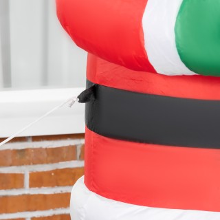 Outsunny Φουσκωτός Άγιος Βασίλης με δώρο, 3 φώτα LED και φουσκωτό, ...