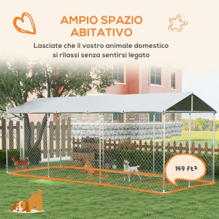 PawHut Outdoor Dog Kennel με αδιάβροχη οροφή από ύφασμα και ατσάλι ... PawHut Outdoor Dog Kennel με αδιάβροχη οροφή από ύφασμα και ατσάλι ...