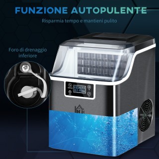 Ice Maker 20 kg σε 24 ώρες, 24 κύβοι σε 14-18 λεπτά και σύστημα αυτ... Ice Maker 20 kg σε 24 ώρες, 24 κύβοι σε 14-18 λεπτά και σύστημα αυτ...