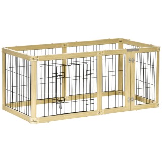 PawHut Dog Box, Pet Run, 6 πάνελ με πόρτα και διπλά μάνδαλα, 70x62c... PawHut Dog Box, Pet Run, 6 πάνελ με πόρτα και διπλά μάνδαλα, 70x62c...
