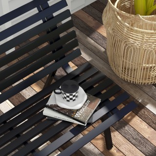 Outsunny 2θέσιος πάγκος αλουμινίου εξωτερικού χώρου με πηχάκια, 123... Outsunny 2θέσιος πάγκος αλουμινίου εξωτερικού χώρου με πηχάκια, 123...