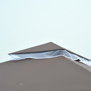 Outsunny Garden Gazebo 3x3m με κουνουπιέρα, πολυεστερική κατασκευή ... Outsunny Garden Gazebo 3x3m με κουνουπιέρα, πολυεστερική κατασκευή ...