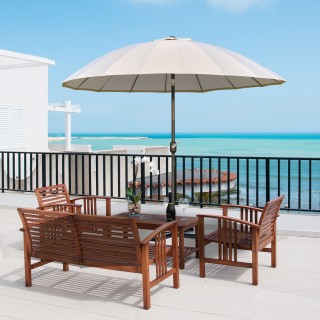 Outsunny Ανακλινόμενη Ομπρέλα Κήπου με μανιβέλα 255cm Κρεμ Λευκή 84... Outsunny Ανακλινόμενη Ομπρέλα Κήπου με μανιβέλα 255cm Κρεμ Λευκή 84...