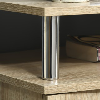 HOMCOM Μοντέρνα Ντουλάπα Τηλεόρασης με 2 Ράφια, Τρύπες Καλωδίου και...