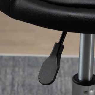 HOMCOM Σετ 2 περιστρεφόμενα σκαμπό με ρόδες, ρυθμιζόμενο ύψος και κ...