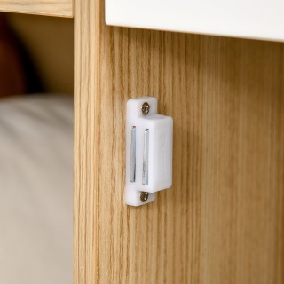 Ντουλάπι πολλαπλών χρήσεων HOMCOM Nordic Style, Ντουλάπα με δύο πόρ...