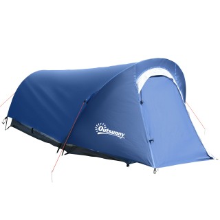 Σκηνή Camping Outsunny Polyester και Oxford Fabric με εσωτερικό γάν...