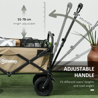Τρόλεϊ κήπου Outsunny 110L με τηλεσκοπική λαβή και ανοιγόμενο πάτο ... Τρόλεϊ κήπου Outsunny 110L με τηλεσκοπική λαβή και ανοιγόμενο πάτο ...