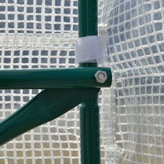 Outsunny Θερμοκήπιο για Λαχανόκηπους 6x3x2m με 8 Παράθυρα και Ρολόπ...