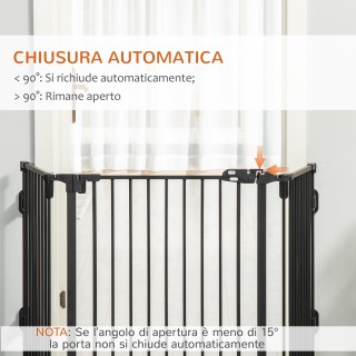 Πτυσσόμενη ατσάλινη πύλη ασφαλείας PawHut, φράγμα σκύλου με σύστημα... Πτυσσόμενη ατσάλινη πύλη ασφαλείας PawHut, φράγμα σκύλου με σύστημα...