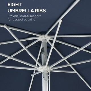 Ομπρέλα κήπου Outsunny με ρυθμιζόμενο ύψος σε μέταλλο και πολυεστέρ... Ομπρέλα κήπου Outsunny με ρυθμιζόμενο ύψος σε μέταλλο και πολυεστέρ...