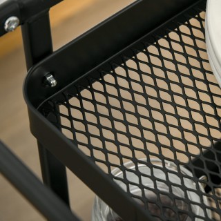 Καρότσι τροφίμων HOMCOM 3 επιπέδων με χώρο πολλαπλών χρήσεων και ρό... Καρότσι τροφίμων HOMCOM 3 επιπέδων με χώρο πολλαπλών χρήσεων και ρό...