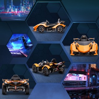 HOMCOM Lamborghini Electric Car for Children με τηλεχειριστήριο, πρ...