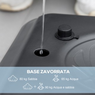 SPORTNOW Ρυθμιζόμενο Ύψος Τσέρκι Μπάσκετ για Κήπο και Πισίνα με Γεμ...