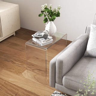 HOMCOM Ακρυλικό Τραπεζάκι Σαλονιού σε σχήμα U με λείες άκρες και στ... HOMCOM Ακρυλικό Τραπεζάκι Σαλονιού σε σχήμα U με λείες άκρες και στ...