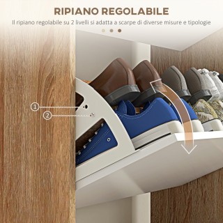 HOMCOM Σχάρα παπουτσιών 3 συρταριών που εξοικονομεί χώρο με ρυθμιζό... HOMCOM Σχάρα παπουτσιών 3 συρταριών που εξοικονομεί χώρο με ρυθμιζό...