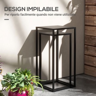 Σετ τραπεζιού Outsunny Plant Holder 2 τεμαχίων σε ατσάλι για εσωτερ... Σετ τραπεζιού Outsunny Plant Holder 2 τεμαχίων σε ατσάλι για εσωτερ...