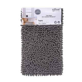 Χαλάκι Μπάνιου 80 x 50 x 3.2 cm Χρώματος Σκούρο Γκρι 5Five Simply S... Χαλάκι Μπάνιου 80 x 50 x 3.2 cm Χρώματος Σκούρο Γκρι 5Five Simply S...