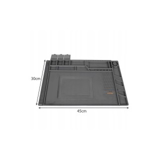 Χαλάκι Σέρβις Σιλικόνης με 4 Μαγνητικές Τσέπες 30 x 45 cm Bigstren ... Χαλάκι Σέρβις Σιλικόνης με 4 Μαγνητικές Τσέπες 30 x 45 cm Bigstren ...