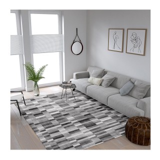 Χαλί 160 x 230 cm Χωρίς Πέλος Qube Pattern Grey Χρώματος Γκρι SPM 3... Χαλί 160 x 230 cm Χωρίς Πέλος Qube Pattern Grey Χρώματος Γκρι SPM 3...