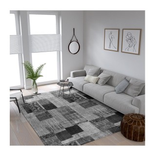 Χαλί 190 x 300 cm Χωρίς Πέλος Ethnic Grey Χρώματος Γκρι SPM 322160 Χαλί 190 x 300 cm Χωρίς Πέλος Ethnic Grey Χρώματος Γκρι SPM 322160