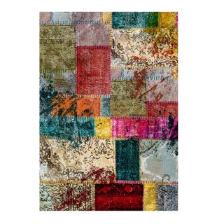 Χαλί 80 x 150 cm Χωρίς Πέλος Patchwork Multi Πολύχρωμο SPM 322167 Χαλί 80 x 150 cm Χωρίς Πέλος Patchwork Multi Πολύχρωμο SPM 322167